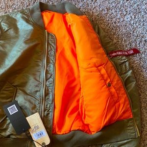 Bomber jacket slim fit vintage olive